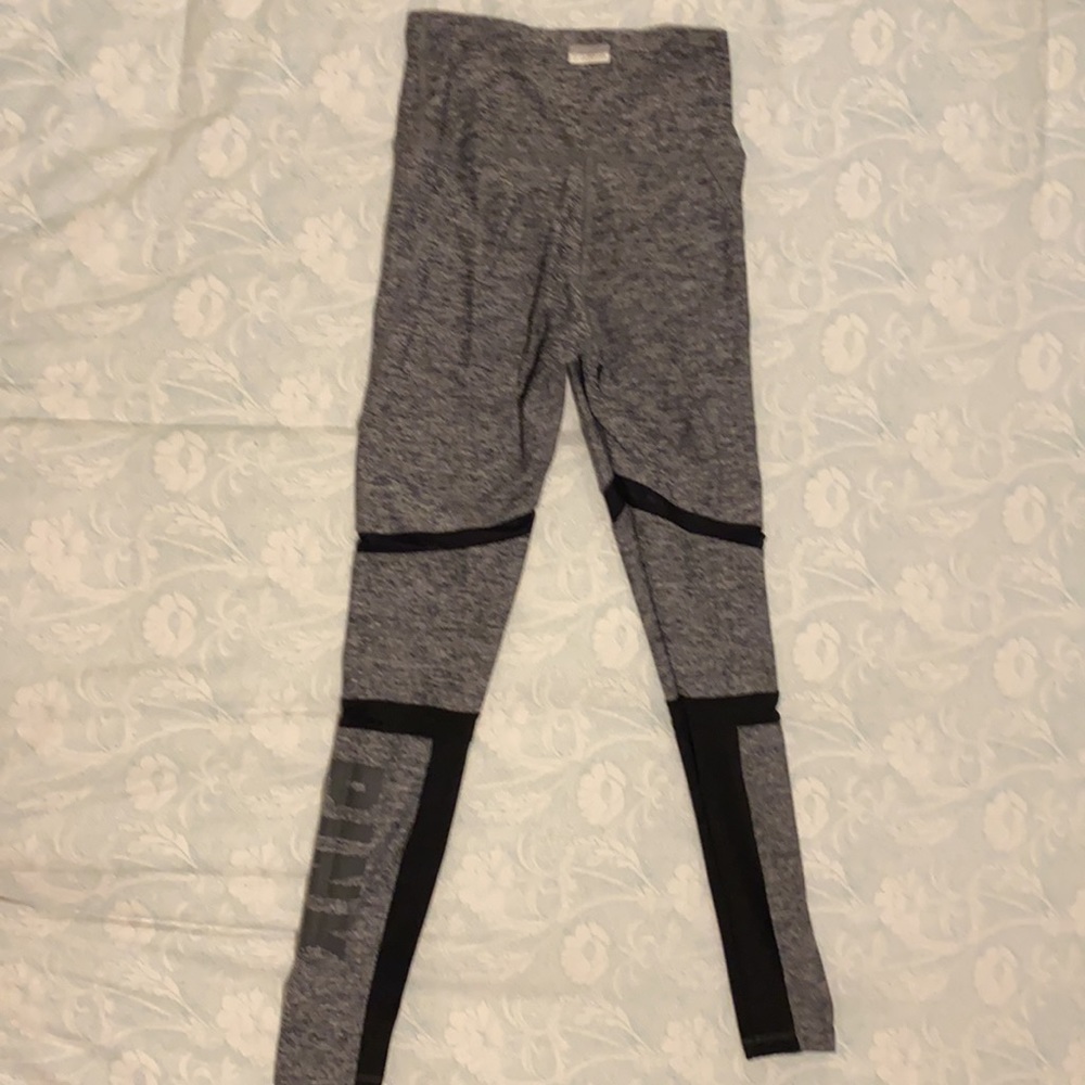 PINK Leggings Great condition Black and Gray